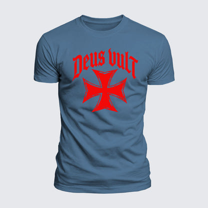 Luxe Mercerized Cotton Tee - Deus Vult