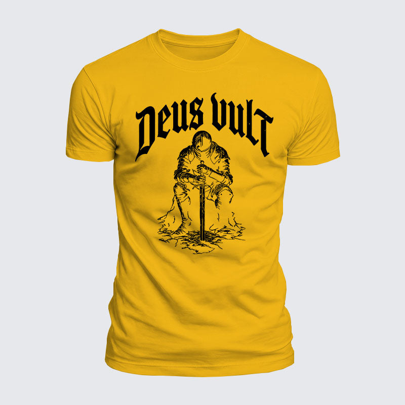 Luxe Mercerized Cotton Tee - Deus Vult