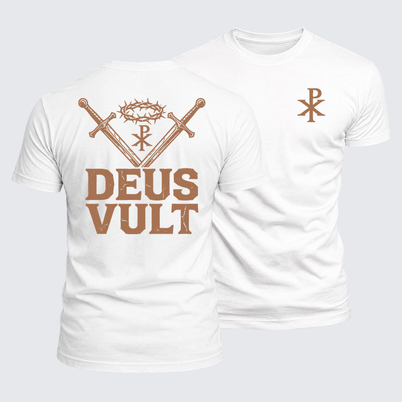 Luxe Mercerized Cotton Tee - Deus Vult
