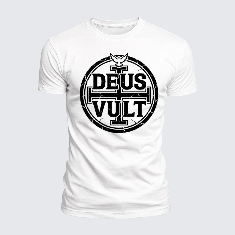 Luxe Mercerized Cotton Tee - Deus Vult