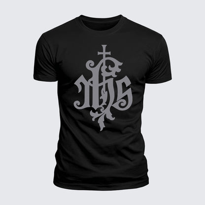 Luxe Mercerized Cotton Tee - Medieval IHS