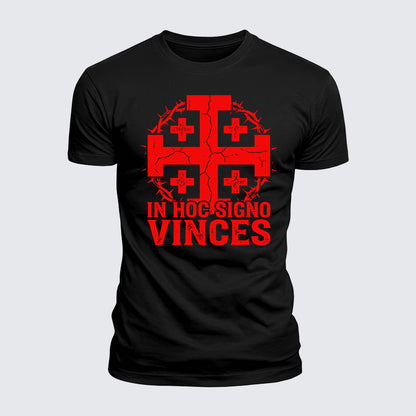 Luxe Mercerized Cotton Tee - In Hoc Signo Vinces
