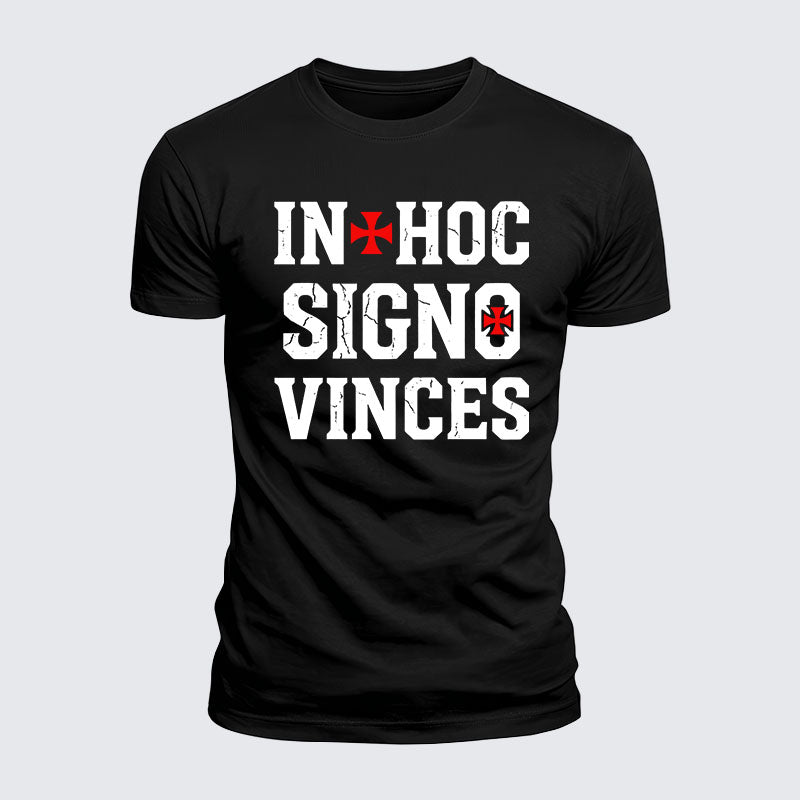 Luxe Mercerized Cotton Tee - In Hoc Signo Vinces