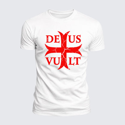 Luxe Mercerized Cotton Tee - Deus Vult