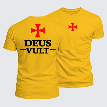 Luxe Mercerized Cotton Tee - Deus Vult