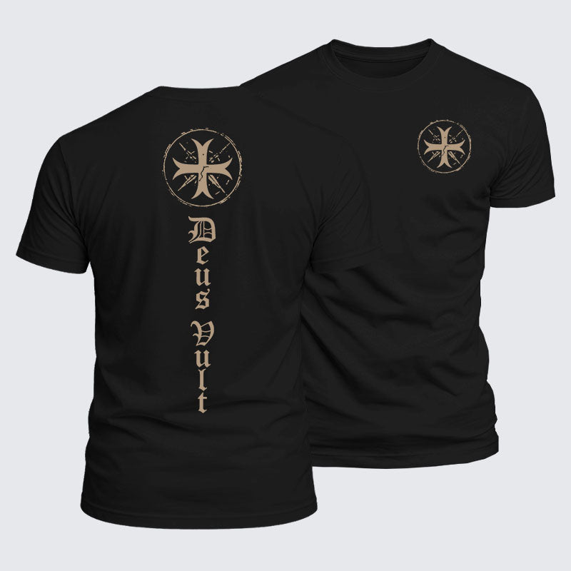Luxe Mercerized Cotton Tee - Deus Vult