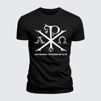 Luxe Mercerized Cotton Tee - Alpha And Omega