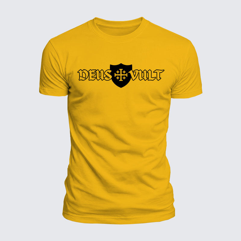 Luxe Mercerized Cotton Tee - Deus Vult