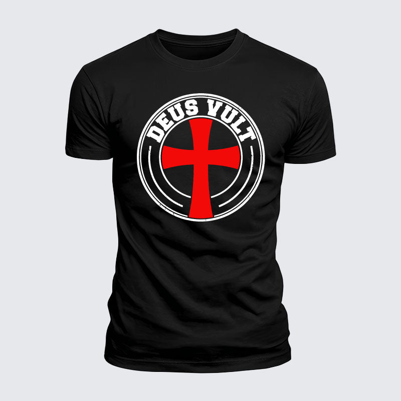 Luxe Mercerized Cotton Tee - Deus Vult