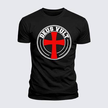 Luxe Mercerized Cotton Tee - Deus Vult