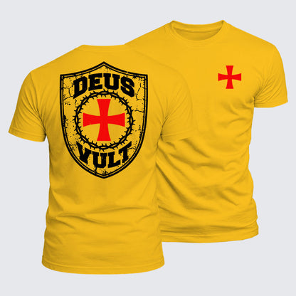 Luxe Mercerized Cotton Tee - Deus Vult