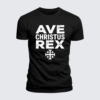 Luxe Mercerized Cotton Tee - Ave Christus Rex