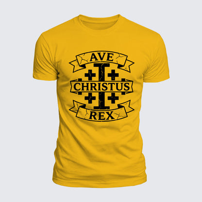 Luxe Mercerized Cotton Tee - Ave Christus Rex