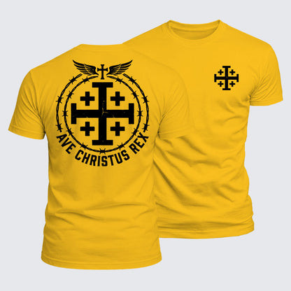 Luxe Mercerized Cotton Tee - Ave Christus Rex
