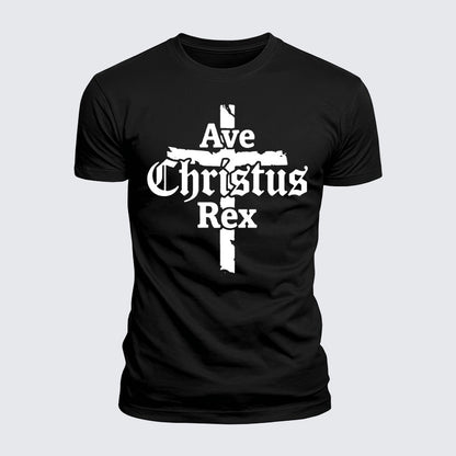 Luxe Mercerized Cotton Tee - Ave Christus Rex