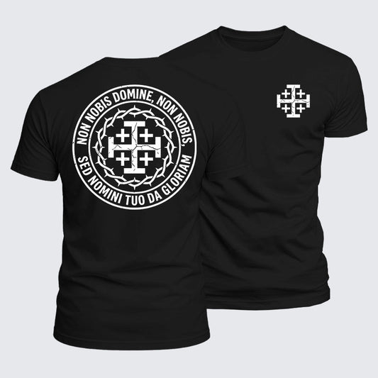 Luxe Mercerized Cotton Tee - Non Nobis Domine, Non Nobis, Sed Nomini Tuo Da Gloriam