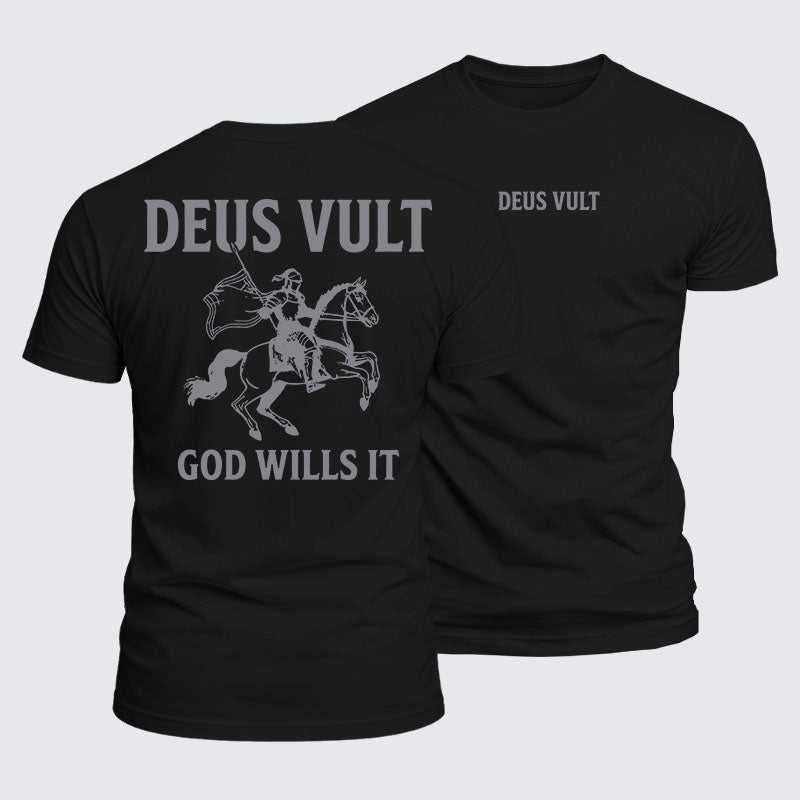 Luxe Mercerized Cotton Tee - Deus Vult
