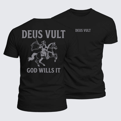 Luxe Mercerized Cotton Tee - Deus Vult