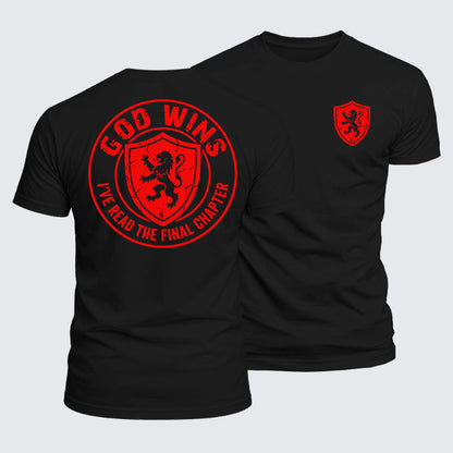Luxe Mercerized Cotton Tee - God Wins I've Read the Final Chapter