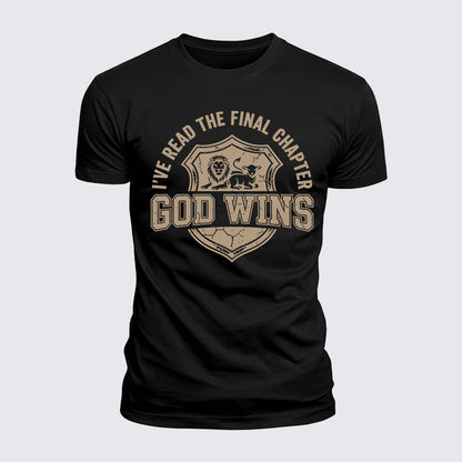 Luxe Mercerized Cotton Tee - God Wins I've Read the Final Chapter