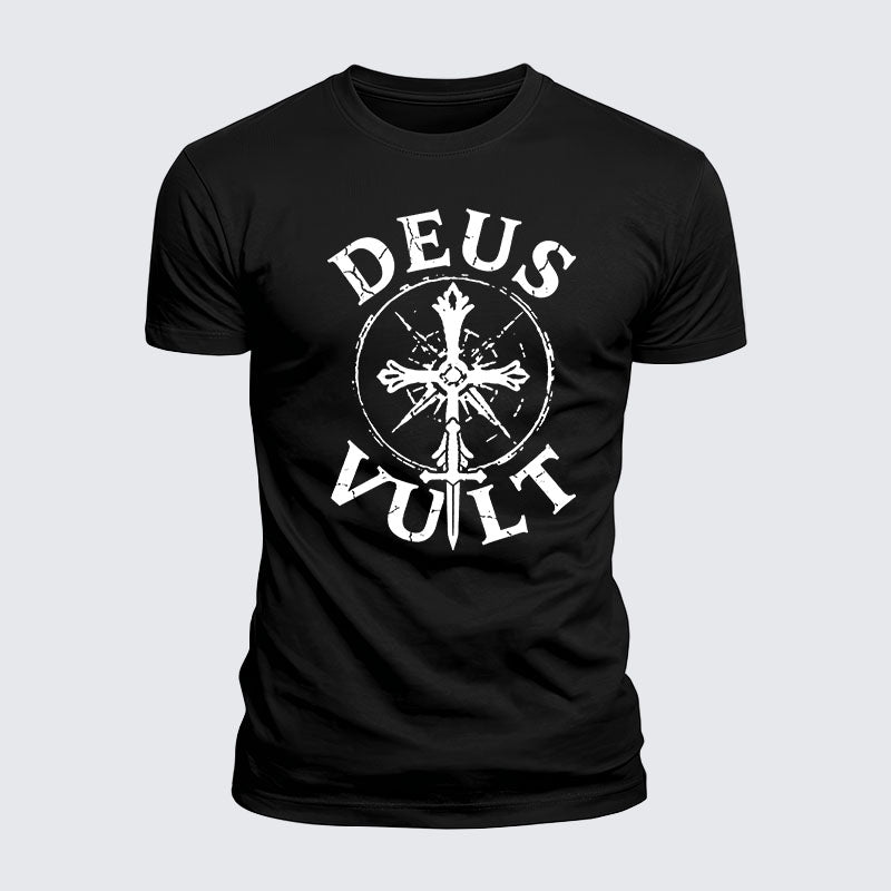 Luxe Mercerized Cotton Tee - Deus Vult