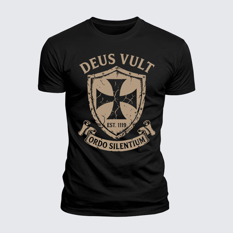 Luxe Mercerized Cotton Tee - Deus Vult