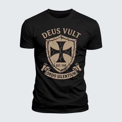 Luxe Mercerized Cotton Tee - Deus Vult