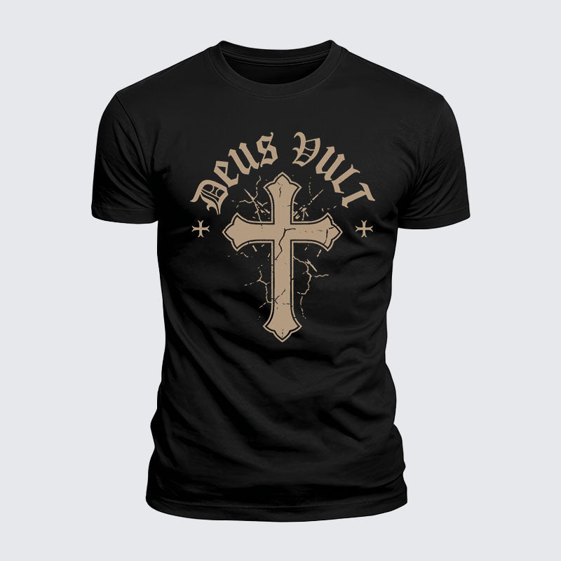 Luxe Mercerized Cotton Tee - Deus Vult