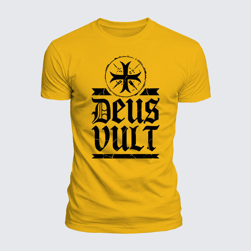 Luxe Mercerized Cotton Tee - Deus Vult