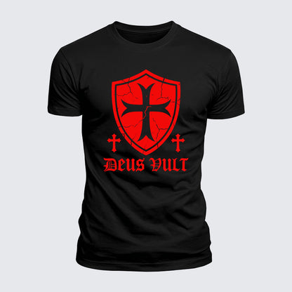 Luxe Mercerized Cotton Tee - Deus Vult