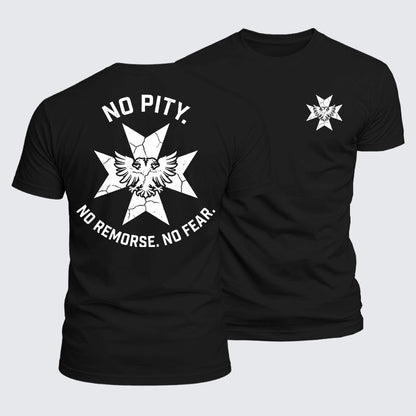 Luxe Mercerized Cotton Tee -  No Pity No Remorse No Fear