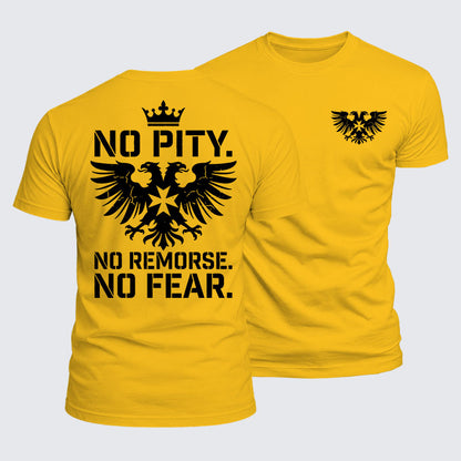 Luxe Mercerized Cotton Tee -  No Pity No Remorse No Fear