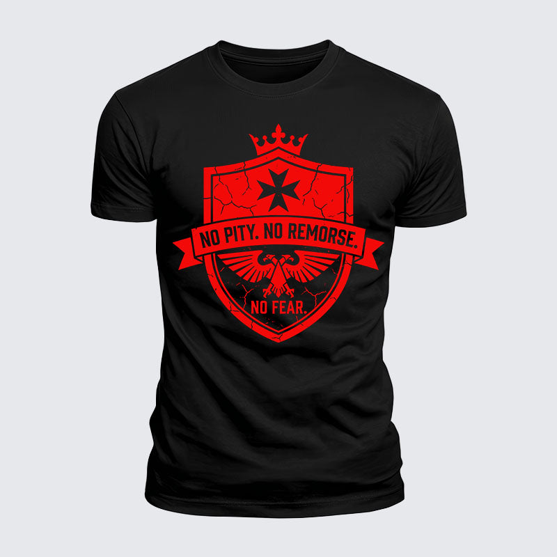Luxe Mercerized Cotton Tee -  No Pity No Remorse No Fear