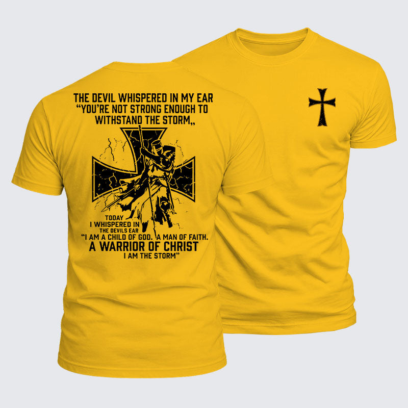 Luxe Mercerized Cotton Tee -  The Devil Whispered in My Ear