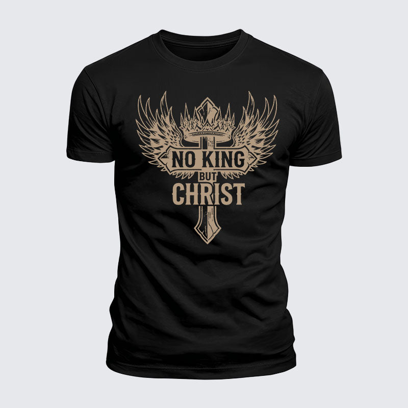 Luxe Mercerized Cotton Tee - No King But Christ