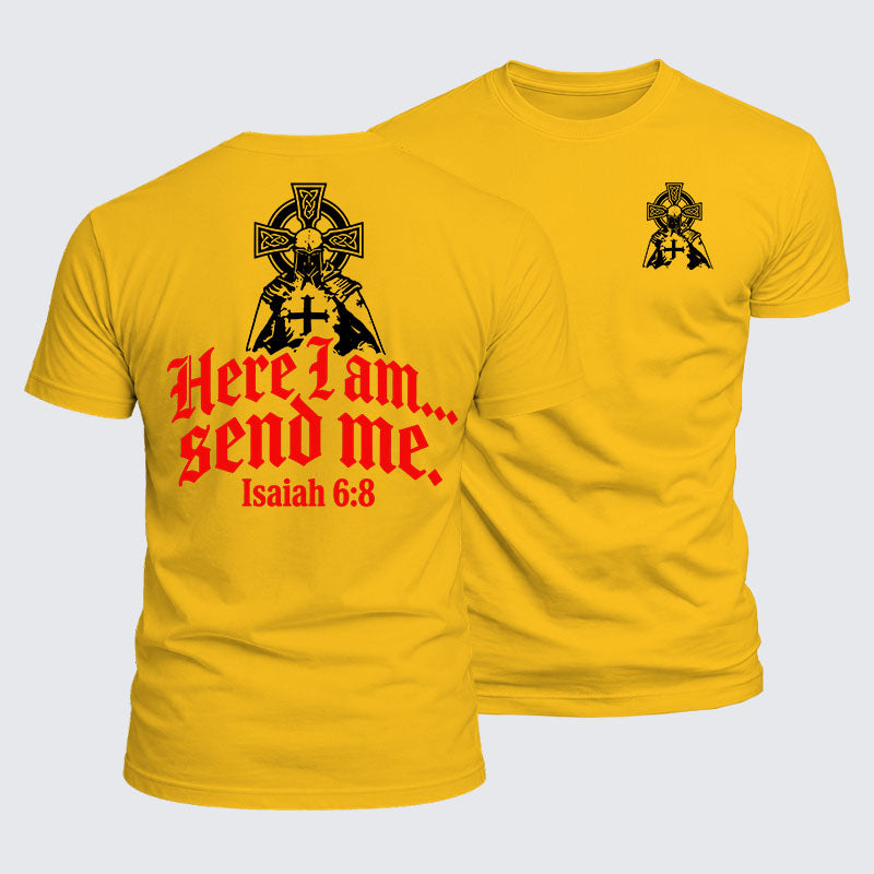 Luxe Mercerized Cotton Tee - Here I Am Send Me