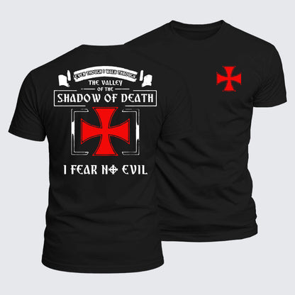 Luxe Mercerized Cotton Tee -  Even Though I Walk Through The Valley Of The Shadow Of Death, I Fear No Evil.