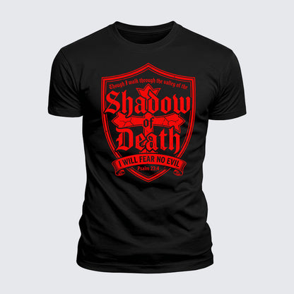 Luxe Mercerized Cotton Tee -  Even Though I Walk Through The Valley Of The Shadow Of Death, I Fear No Evil.