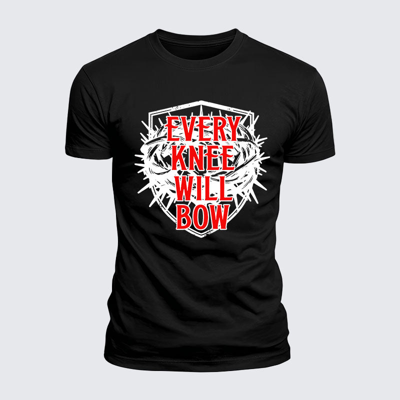 Luxe Mercerized Cotton Tee - Every Knee Will Bow