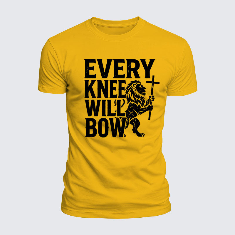Luxe Mercerized Cotton Tee - Every Knee Will Bow
