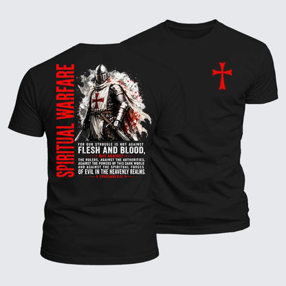 Luxe Mercerized Cotton Tee -  Spiritual Warfare Ephesians 6:12