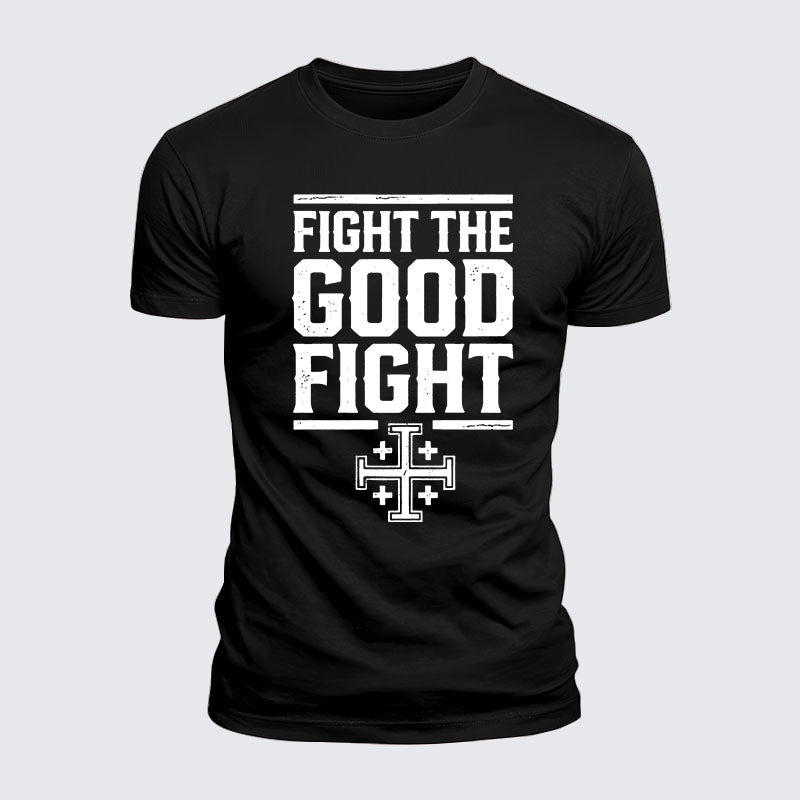 Luxe Mercerized Cotton Tee -  Fight the Good Fight