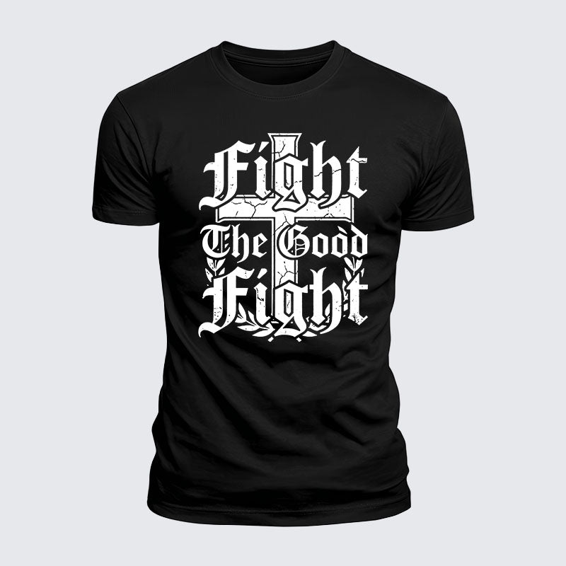 Luxe Mercerized Cotton Tee -  Fight the Good Fight