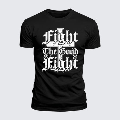 Luxe Mercerized Cotton Tee -  Fight the Good Fight