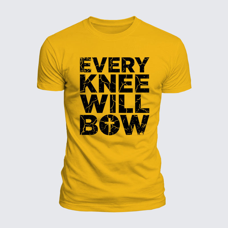 Luxe Mercerized Cotton Tee -  Every Knee Will Bow