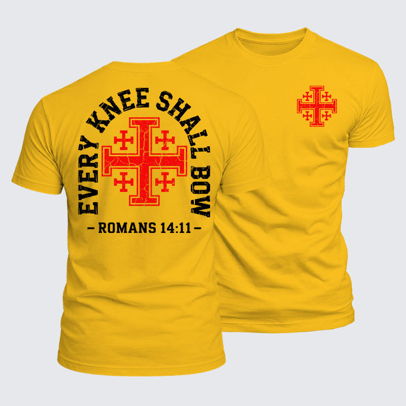 Luxe Mercerized Cotton Tee -  Every Knee Will Bow