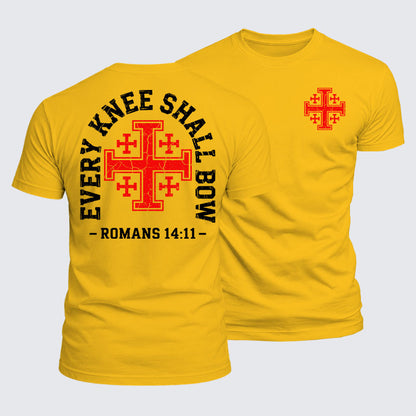 Luxe Mercerized Cotton Tee -  Every Knee Will Bow