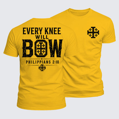 Luxe Mercerized Cotton Tee -  Every Knee Will Bow