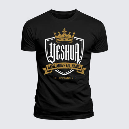 Luxe Mercerized Cotton Tee -  Yeshua Name Above All Names