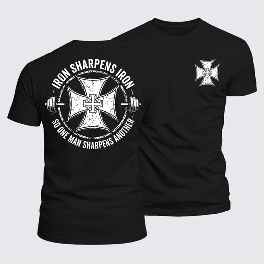 Luxe Mercerized Cotton Tee -  Iron Sharpens Iron So One Man Sharpens Another